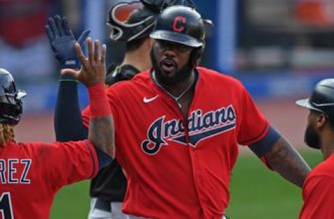 Reyes, Santana rally Indians past Pirates and into home-field advantage for Wild Card Series