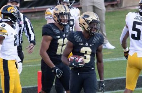 Purdue upends Iowa, 24-20, behind breakout three-touchdown game from David Bell