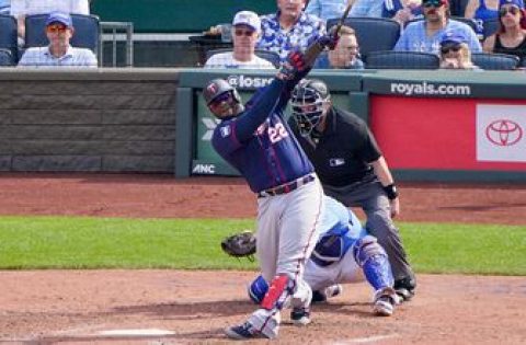 Twins launch three homers in 5-4 win over Royals