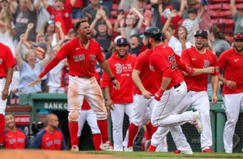 Travis Shaw hits walk-off grand slam for Red Sox in 8-4 win over Rangers