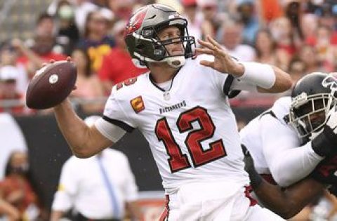 Tom Brady throws for five touchdowns, 276 yards in Buccaneers’ 48-25 win over Falcons
