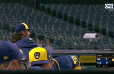 WATCH: Brewers newcomer Vogelbach delivers RBI double