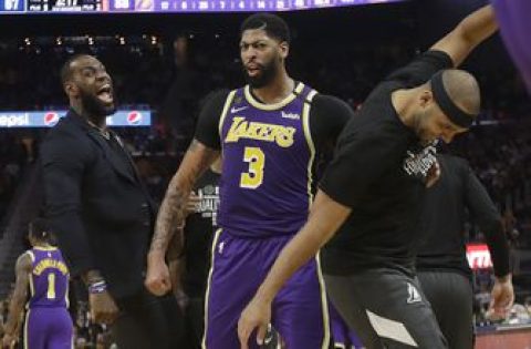 Lakers’ Davis, Caruso out against Pelicans