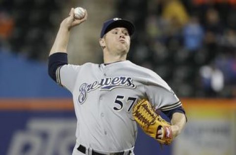 Brewers pitcher Anderson onto injured list with cut finger