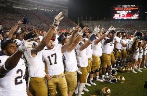 Notre Dame in mix for college football playoff, but plenty of season remains