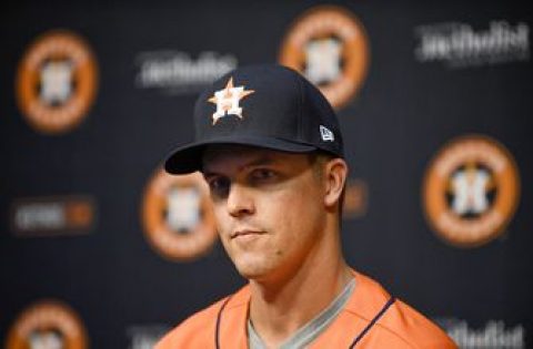 Greinke eager to watch and learn with AL West-leading Astros