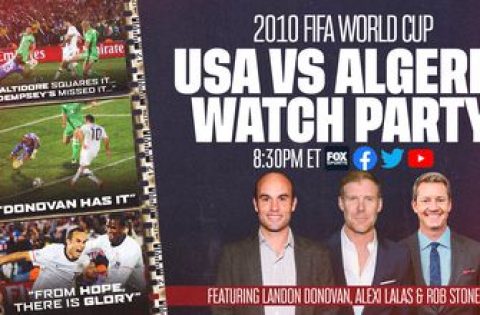 2010 FIFA World Cup USA-Algeria Watch Party with Landon Donovan, Alexi Lalas, and Rob Stone
