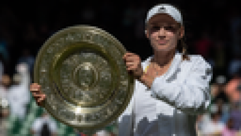 Elena Rybakina wins Wimbledon women’s final for 1st Slam