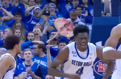 Tyrese Samuel throws down the dunk WITH AUTHORITY as Seton Hall leads early